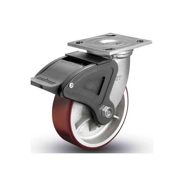Colson Colson 4 Series Swivel Plate Caster 4.08199.949.7 BRK4 Polyurethane With Brake 8" Dia. 1250 Lb 4.08199.949.7 BRK4 - main